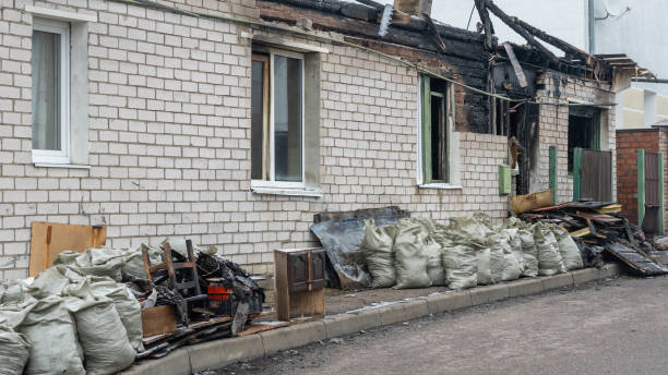 Professional Soot Cleanup technician working in Bowie, MD